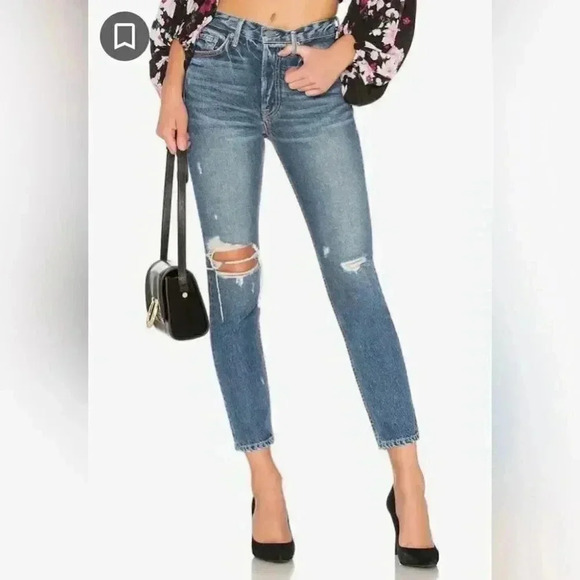 GRLFRND Karolina High Rise Skinny Denim Jeans More Life Wash NEW WITH TAG - Picture 1 of 7